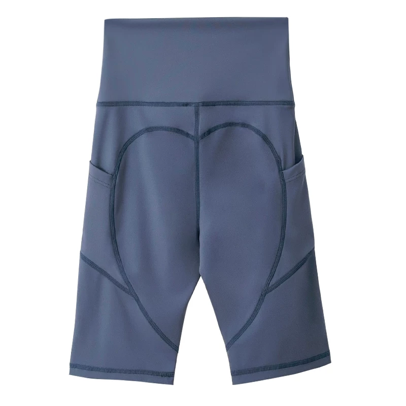 Quần short thể thao, quần tập gym năm phần, phong cách Âu Mỹ, nâng mông đào, co giãn, ôm sát, nhanh khô, quần short yoga chạy bộ cạp cao dành cho nữ.