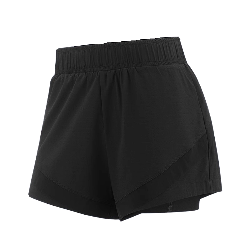 Quần short thể thao mùa hè dành cho nữ, chống lộ, quần short chạy bộ hai trong một, quần tập thể dục dáng rộng thông thường, mẫu mới 2023.