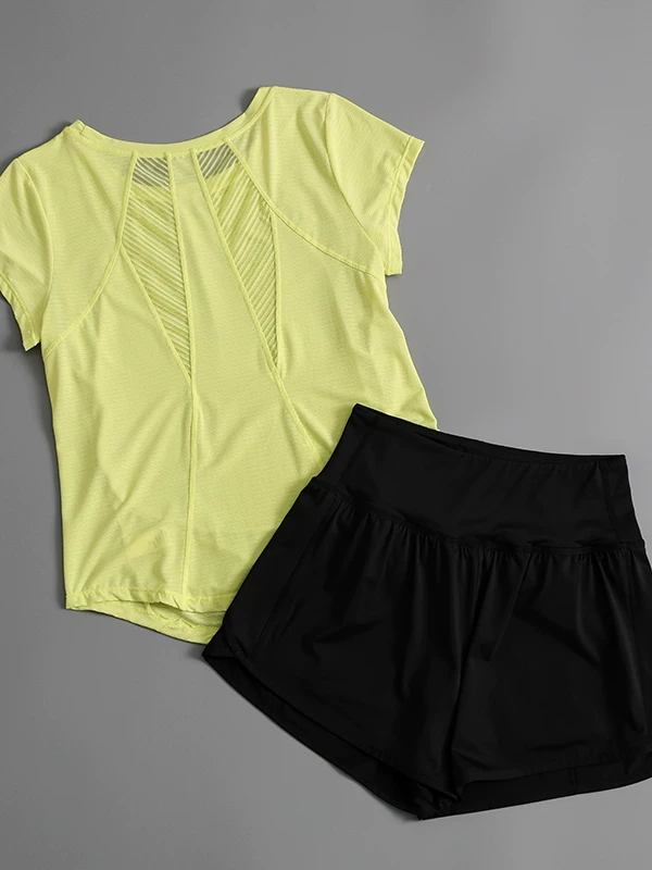 Quần áo cầu lông bộ đồ thể thao dành cho nữ mùa hè mới nhanh khô có khóa kéo váy tennis thoáng khí chạy bộ tập thể dục yoga quần áo