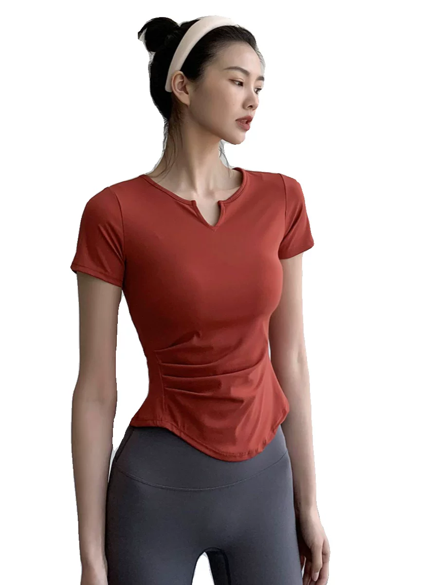 Quần áo tập yoga phong cách mới Áo thun thể thao chạy bộ dành cho nữ mùa thu đông Áo tập thể dục dài tay cao cấp Quần áo tập Pilates