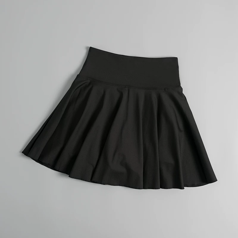 Quần short thể thao xếp ly cho nữ, váy cầu lông hai trong một chống lộ hàng mùa hè, váy nửa thân tập thể dục nhanh khô, váy tennis.