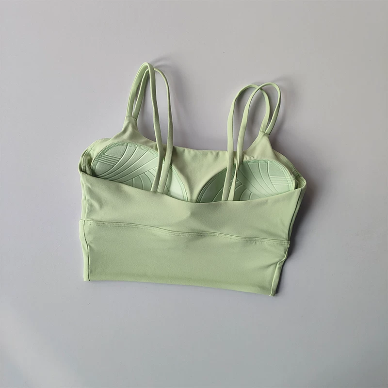 Áo ngực thể thao liền thân chuyên nghiệp dành cho nữ, chống sốc, nâng đỡ, kiểu áo vest, dùng cho chạy bộ, Pilates và yoga.