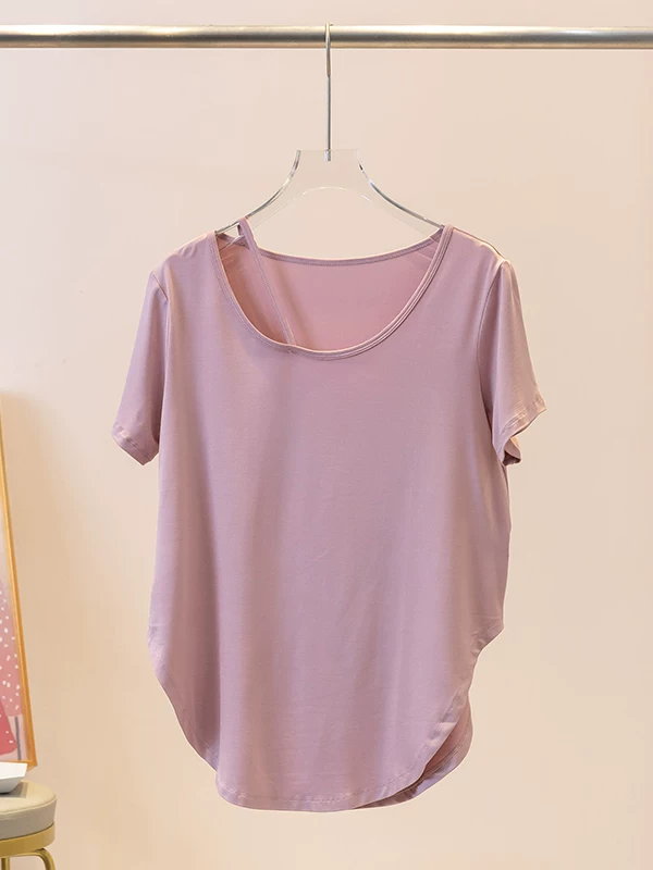 Áo thể thao ngắn tay dành cho nữ mùa hè phong cách mới, áo khoác yoga mỏng, nhanh khô, che mông, áo thể thao chạy bộ ngoài trời chuyên nghiệp