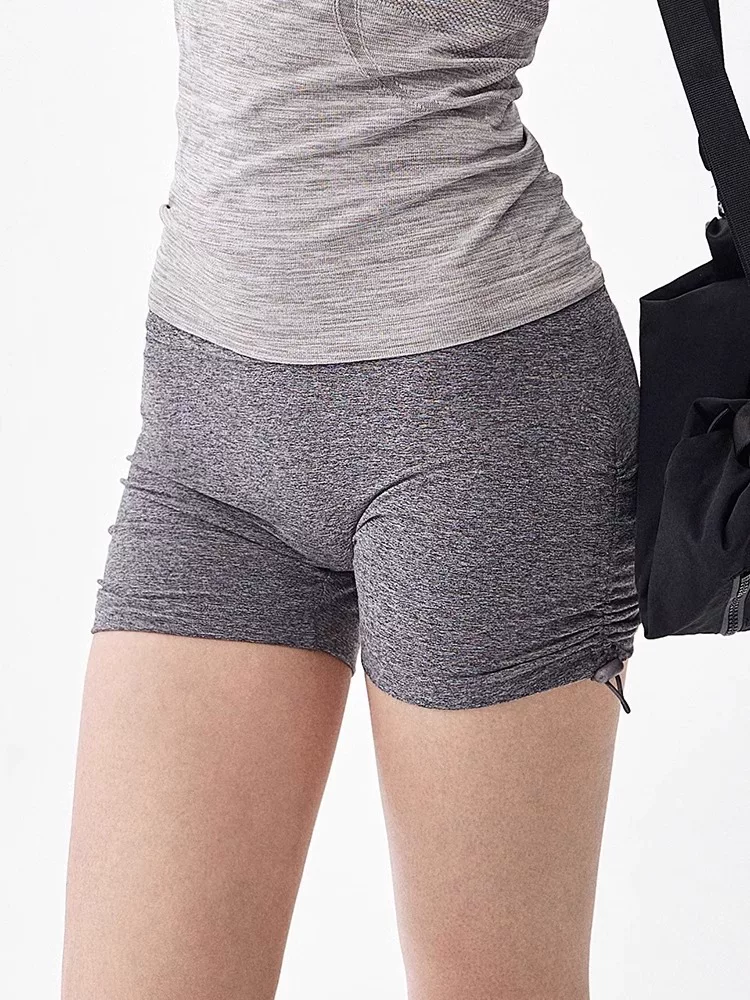 Quần short tập yoga cho nữ, quần short thể thao chạy marathon cao cấp mùa hè, cạp cao, ôm bụng, quần tập thể dục giảm béo.