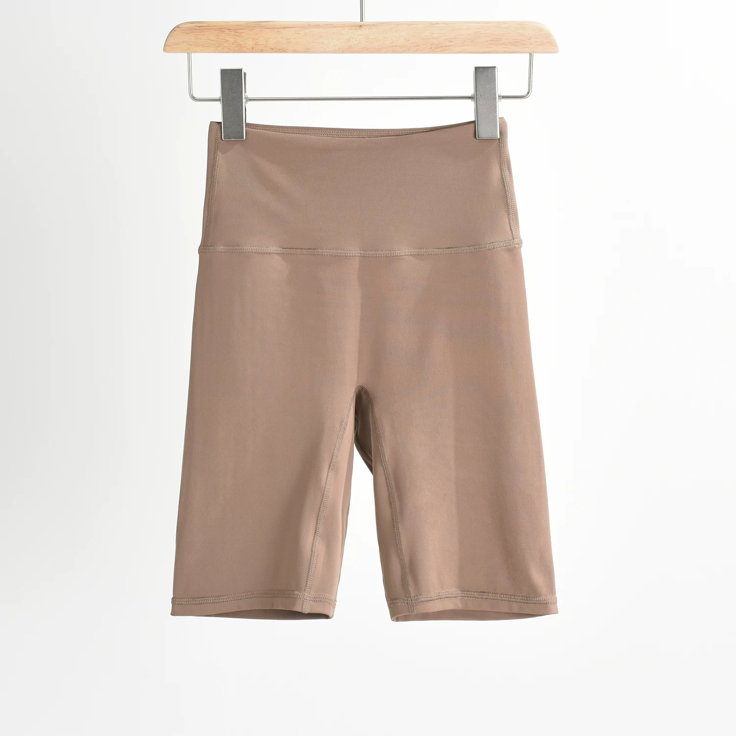 Quần short tập yoga ngoại thương chính hãng dành cho nữ, ôm sát, nâng mông, cạp cao, quần tập thể dục tạo cảm giác thoải mái như không mặc, quần short thể thao mùa hè nhanh khô.