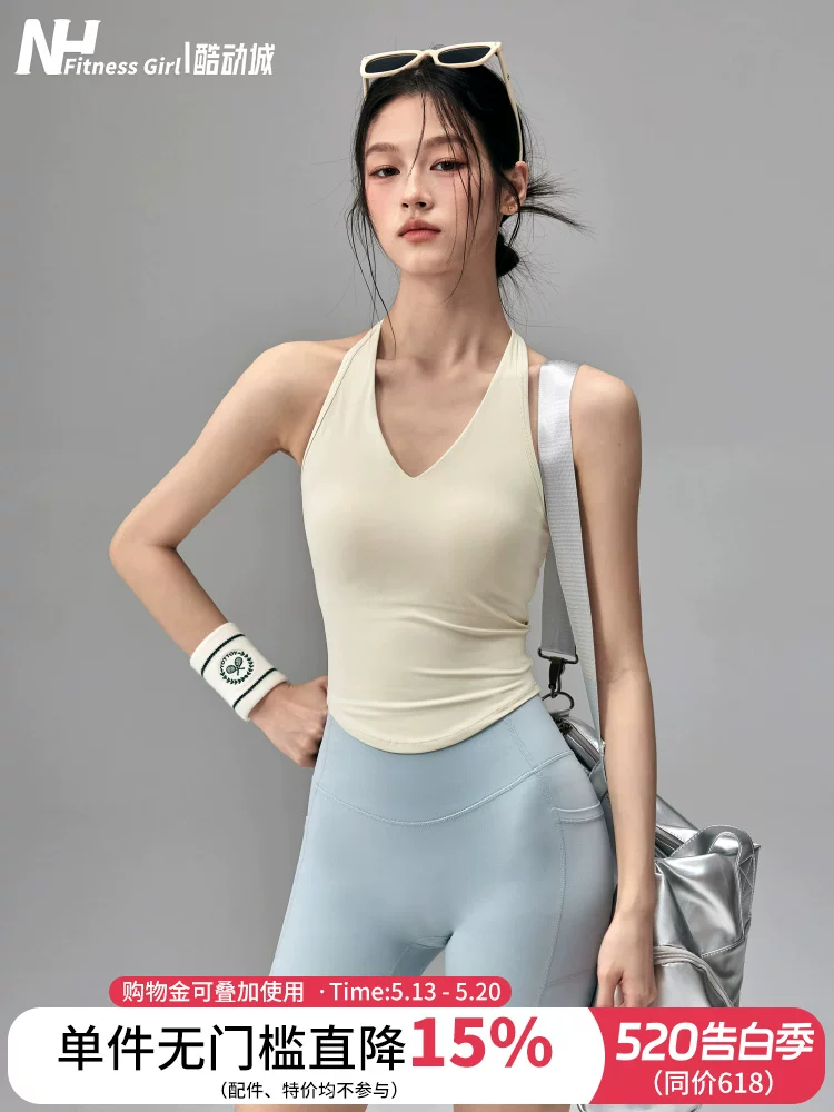 Áo ngực thể thao đa năng dành cho nữ, cổ áo chống sốc, áo tập yoga lưng đẹp, áo ngực tập chạy bộ mặc ngoài, mới