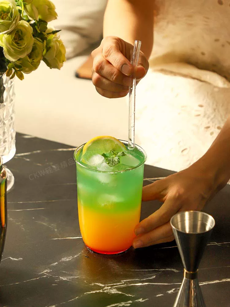 Bộ ly pha chế cocktail sáng tạo CKW, ly Colin miệng rộng, ly cà phê kiểu Mỹ, ly uống nước, bộ dụng cụ nhà bếp