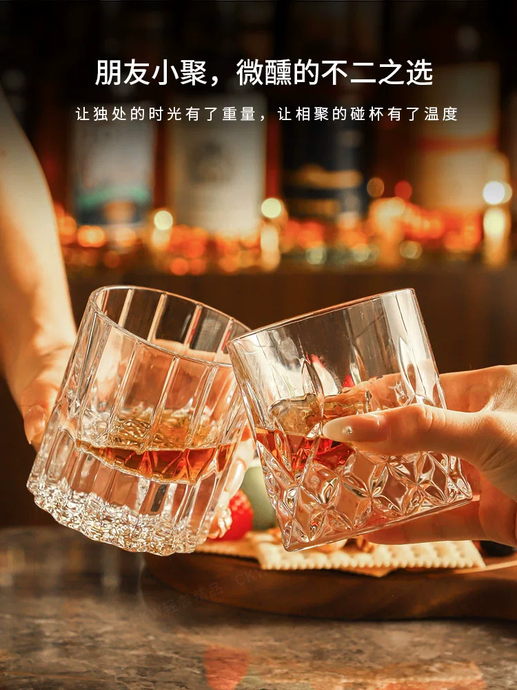 Ly rượu CKW, ly rượu pha lê cao cấp phong cách Edo Kiriko, ly bia gia dụng
