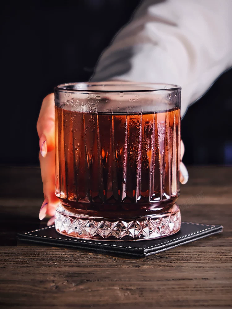 Đế lót ly bằng da, thảm chống trượt cho ly cocktail, đế lót ly cho ly rượu whisky, đế lót ly cách nhiệt cho cà phê, thảm da dày