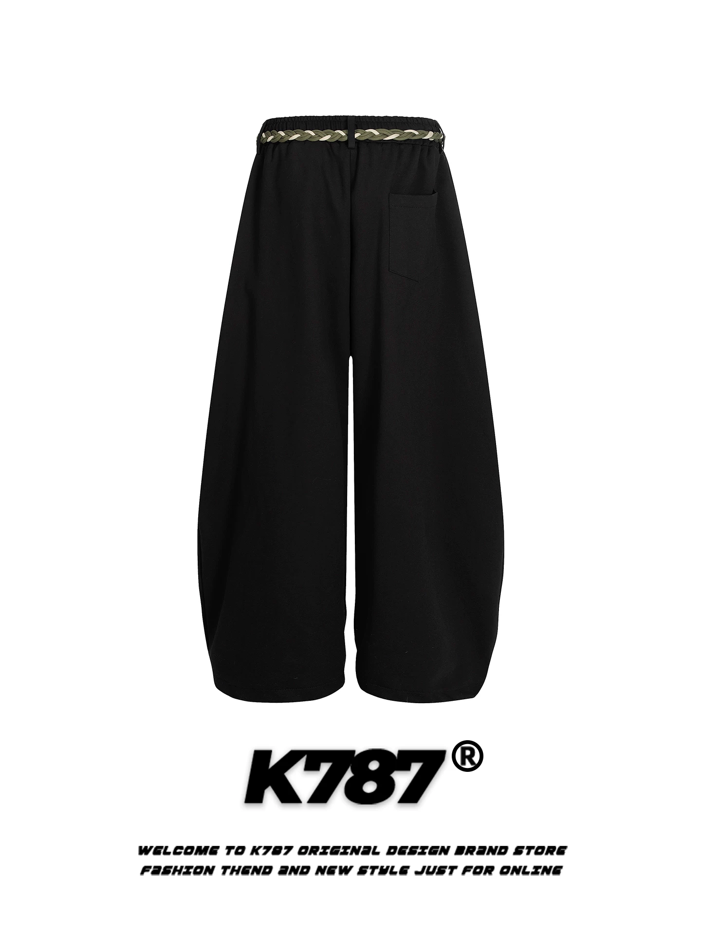 Quần jogger thể thao kiểu Mỹ K787, unisex, dáng rộng, cạp cao, tôn dáng, ống rộng, kiểu dáng xuông.
