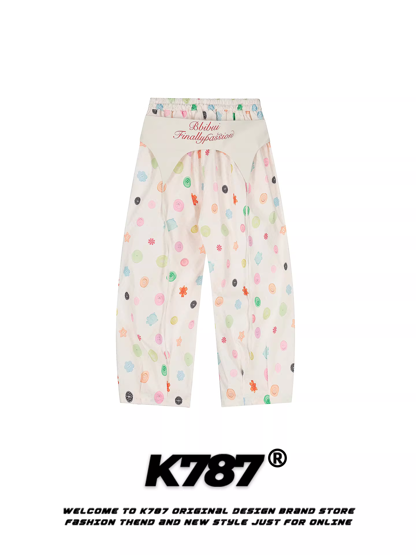 Quần cargo nữ kiểu Mỹ K787, nhiều màu sắc, cài nút, dáng rộng, tôn dáng, đa năng, quần dài ống rộng kiểu scimitar