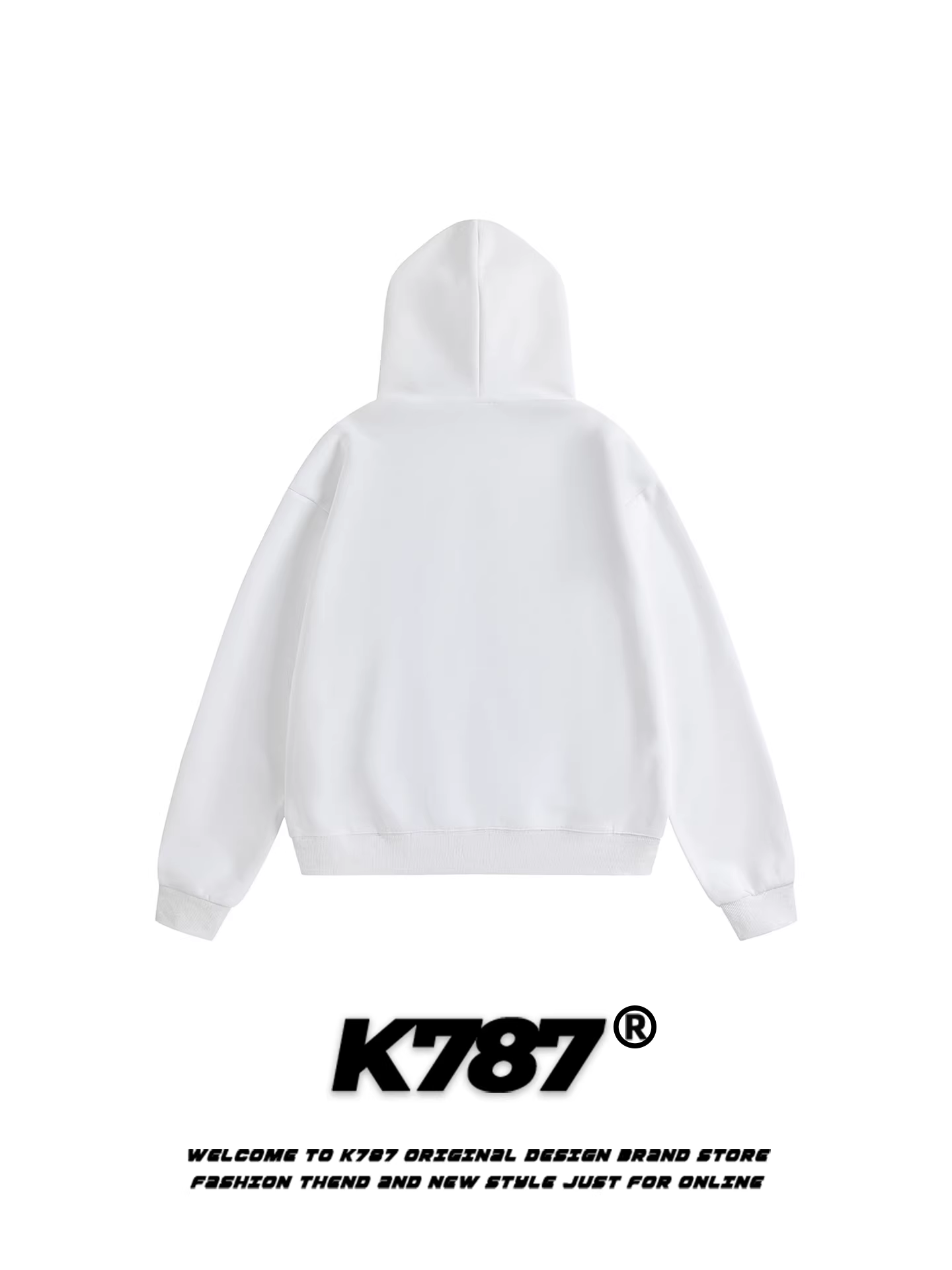 Áo hoodie unisex in chữ kiểu đường phố Mỹ K787, thiết kế rách cá tính, dáng rộng, thời trang, áo khoác ngắn năng động