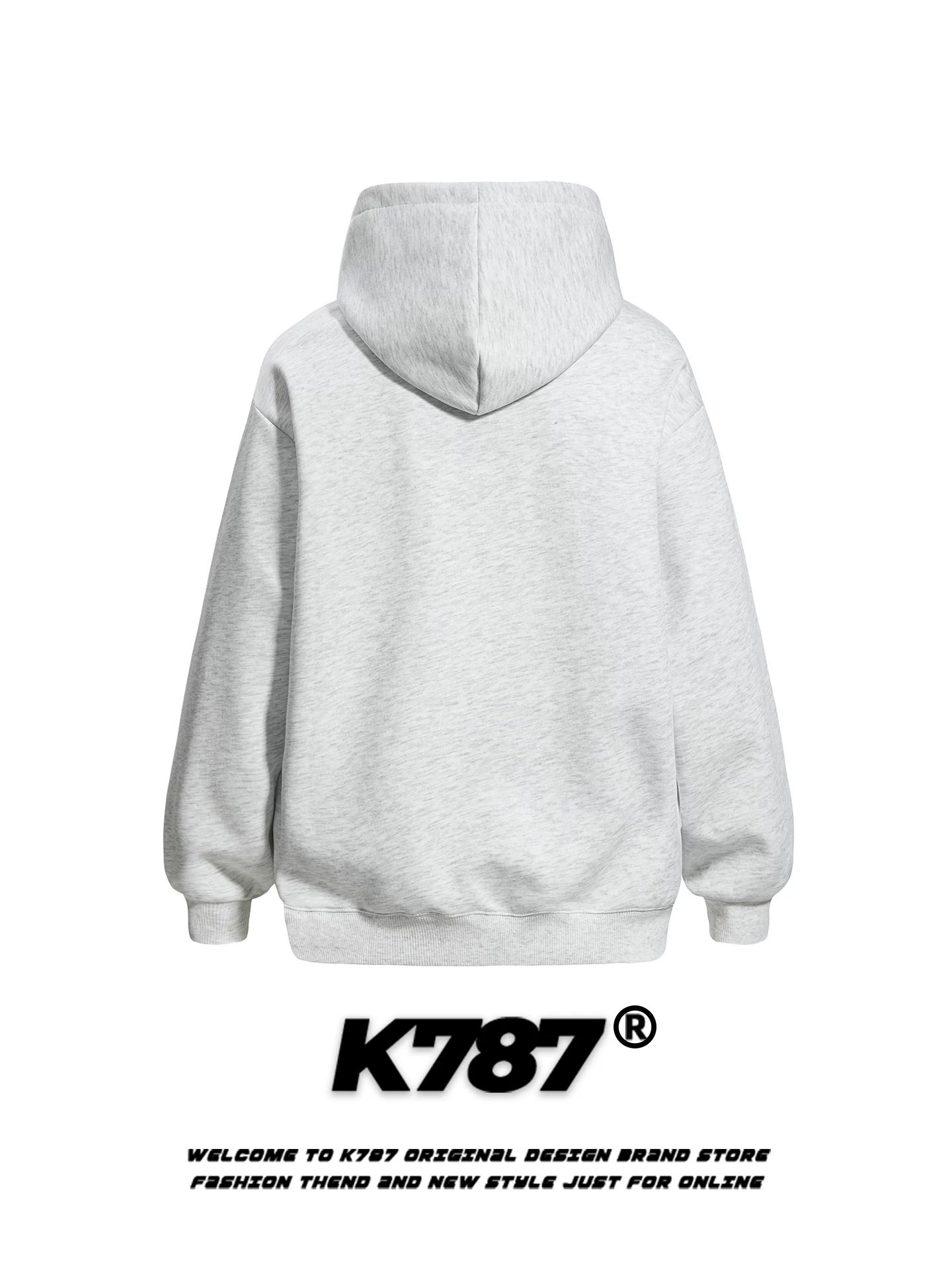 Áo hoodie có mũ trùm đầu kiểu retro Mỹ K787 dành cho nam và nữ có in chữ, áo khoác hoodie dáng rộng xu hướng quốc gia