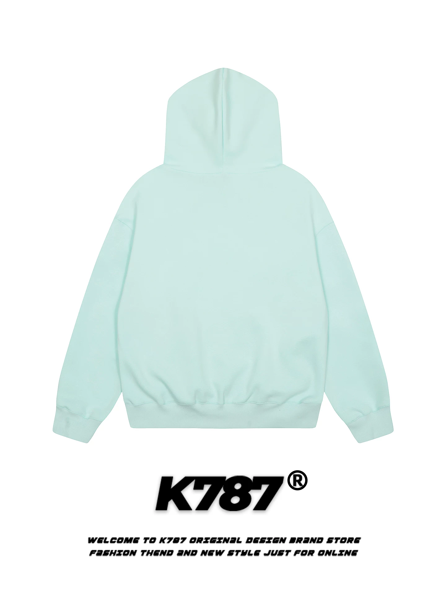 Áo hoodie in chữ phong cách đường phố Mỹ K787 unisex, kiểu dáng rộng rãi, hợp thời trang, thương hiệu nổi tiếng, áo khoác ngắn mùa thu