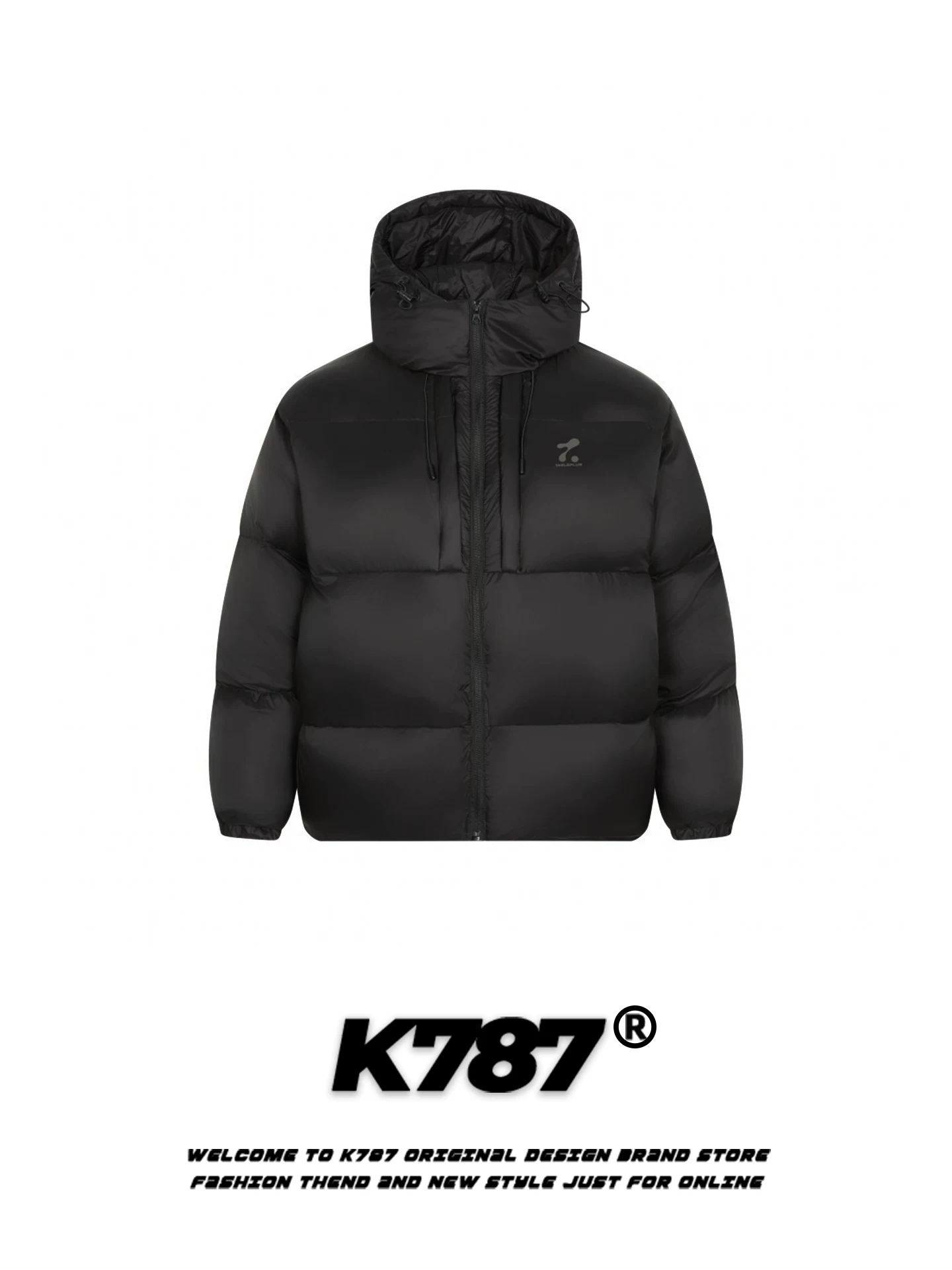 Áo khoác cotton có mũ kiểu Mỹ cổ điển K787 dành cho nam và nữ, dày dặn và ấm áp, áo khoác phao cặp đôi mùa đông 2025.