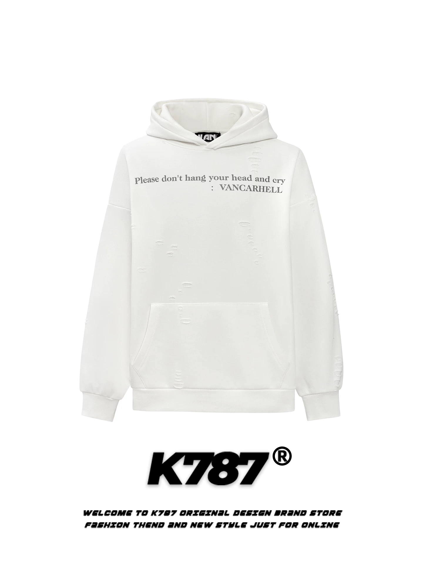 Áo hoodie có mũ trùm đầu kiểu Mỹ đơn giản, gọn gàng K787 dành cho nam và nữ, in chữ, dáng rộng, áo khoác hoodie đôi lót lông cừu.