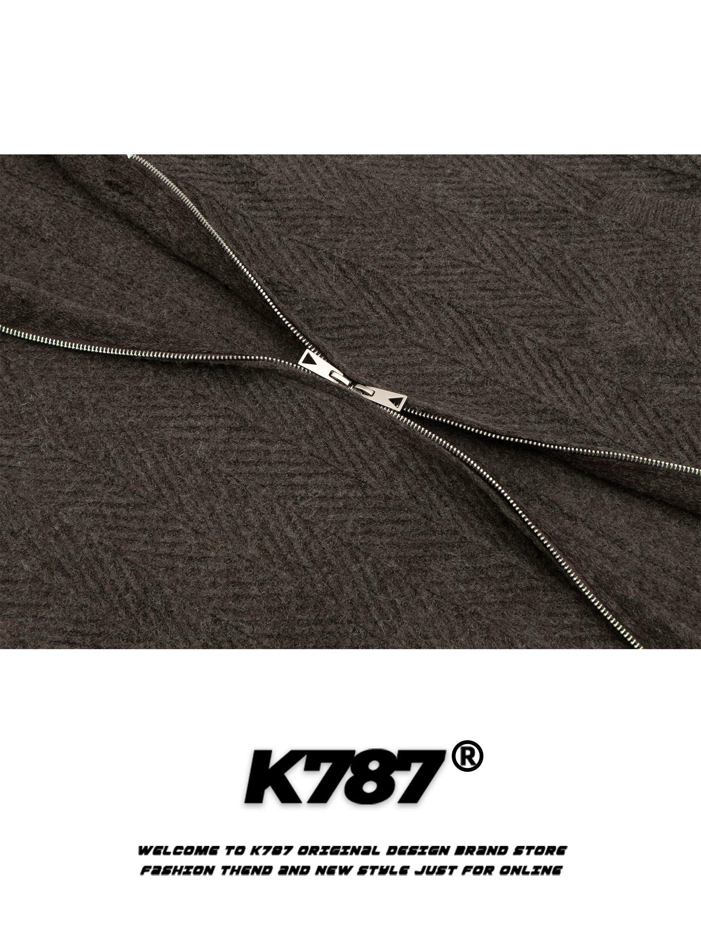 Áo len cardigan có mũ trùm đầu màu trơn kiểu Mỹ cổ điển K787 dành cho nam và nữ, áo gile xếp lớp rộng rãi, áo len cặp đôi ấm áp.