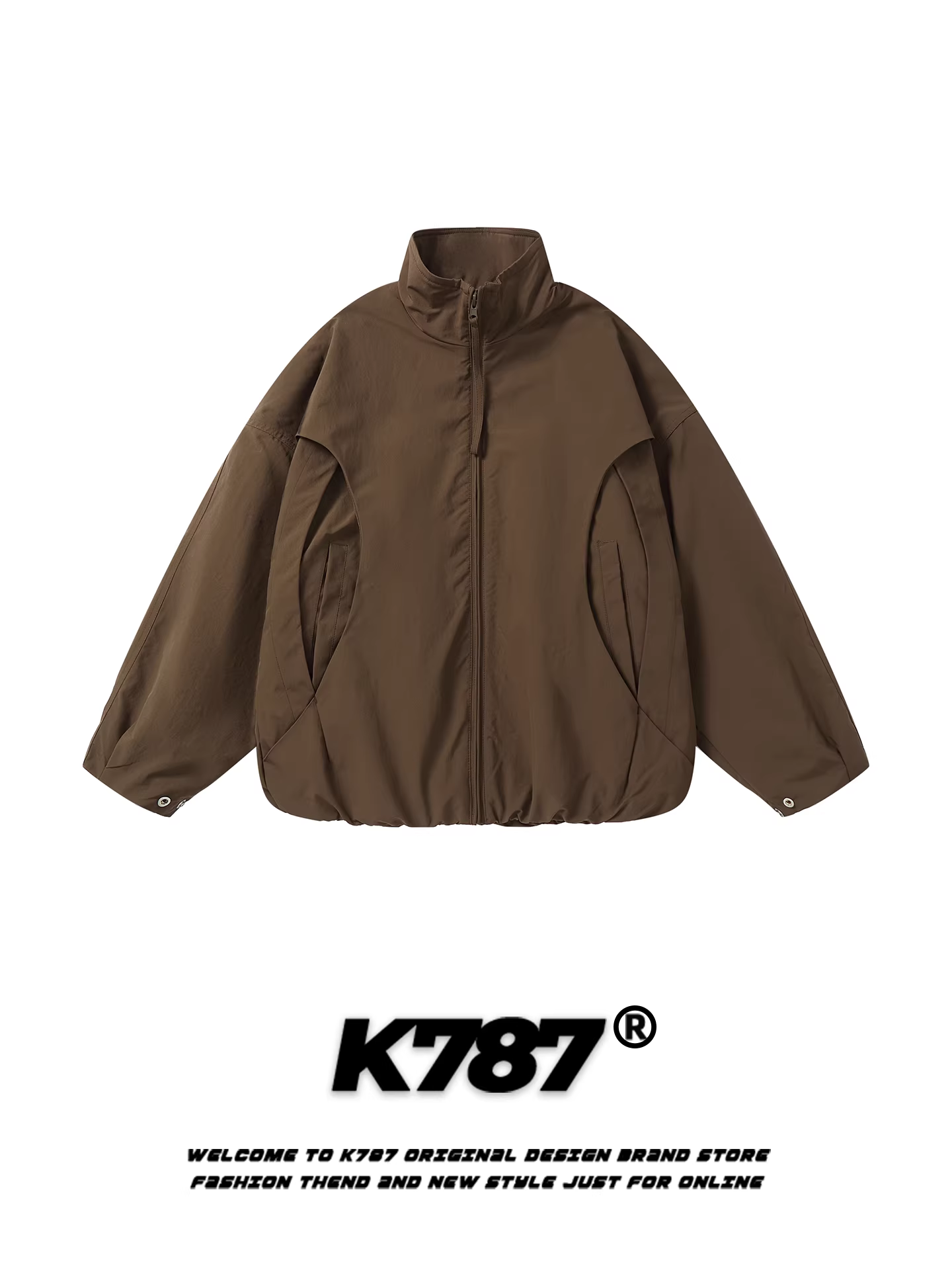 Áo khoác cotton cổ đứng thiết kế theo phong cách retro Mỹ K787 dành cho nam và nữ, áo khoác cotton dày dặn và ấm áp mùa đông dành cho cặp đôi, hợp thời trang.