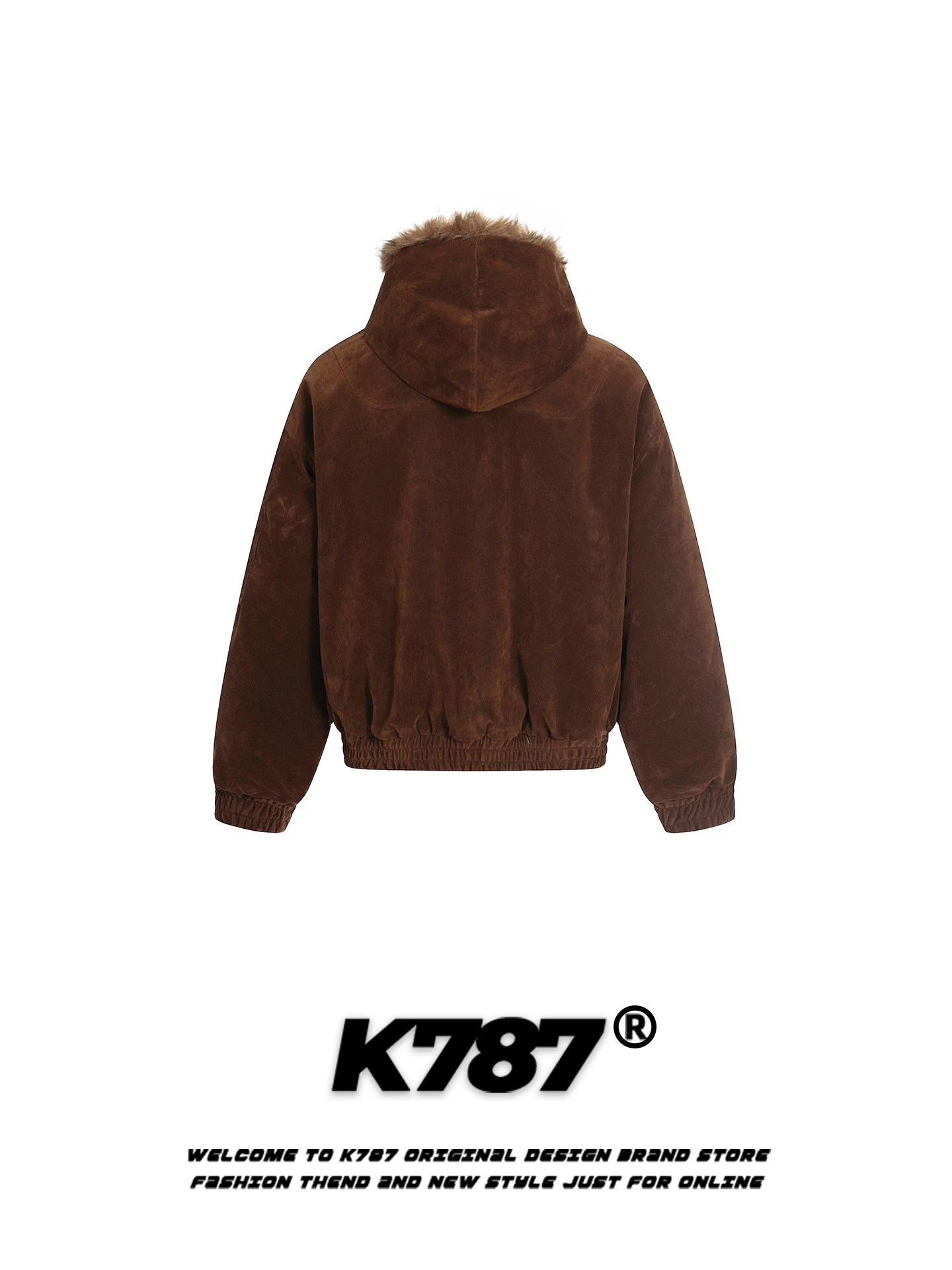 Áo khoác cotton có mũ trùm đầu kiểu dáng cổ điển Mỹ K787 dành cho nam và nữ, áo khoác cotton dày dặn và ấm áp mùa đông dành cho cặp đôi.