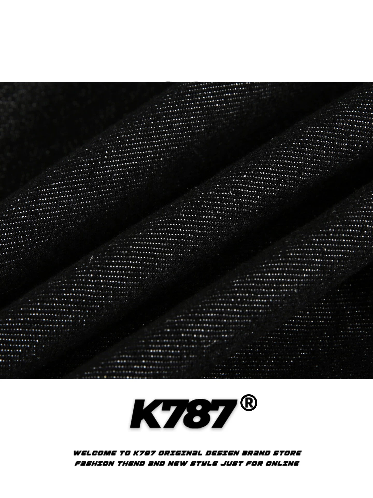 Áo khoác denim ngắn phối vải bố kiểu Mỹ cổ điển K787 dành cho nam và nữ, phong cách đường phố, áo khoác đôi
