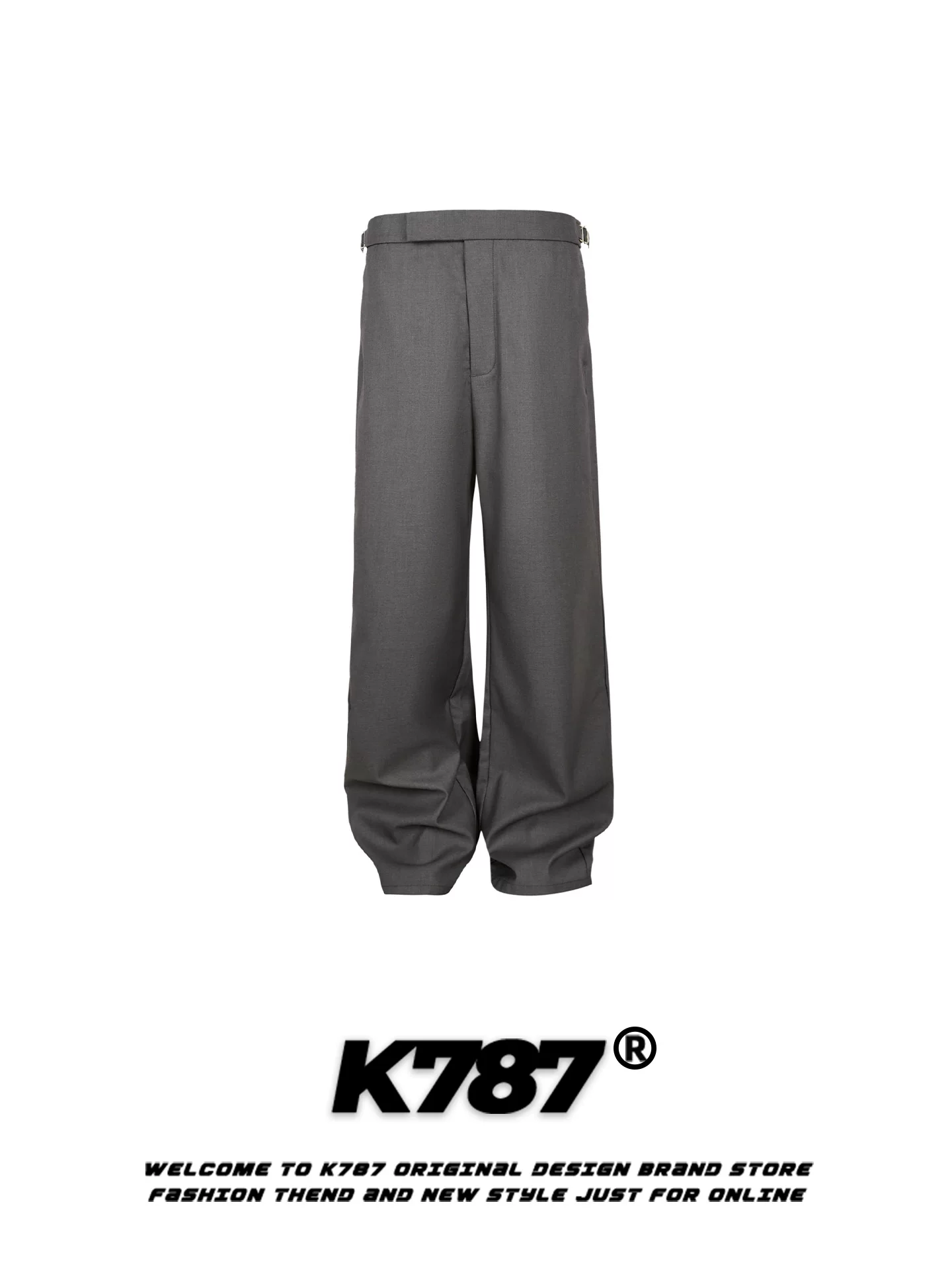 Quần âu kiểu Trung Quốc cổ điển K787 dành cho nam và nữ, quần âu unisex chất liệu satin trơn màu, dáng thẳng, kiểu dáng lịch sự.