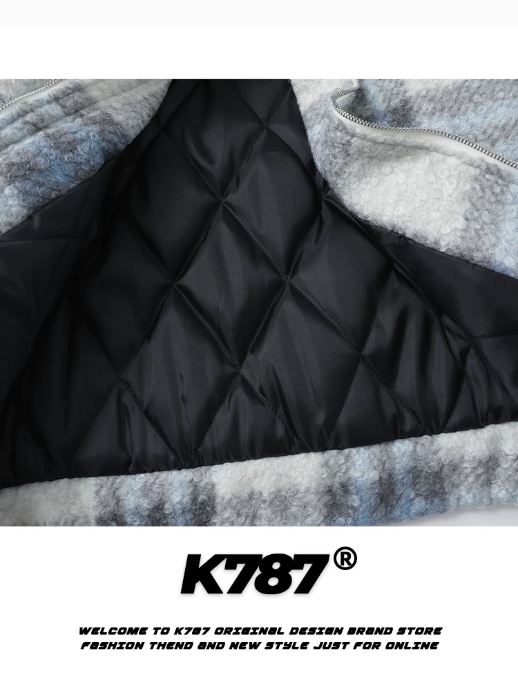 Áo khoác cotton có mũ trùm đầu hình gấu vui nhộn bằng len giả K787 dành cho nam và nữ, thêu nặng, áo khoác cotton phong cách đại học.