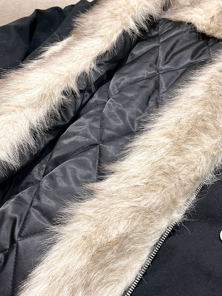 K787 Áo khoác cotton dày có mũ trùm đầu phong cách Trung Hoa kiểu Mỹ cổ điển có đệm dày mùa đông áo khoác cotton ngắn cleanfit