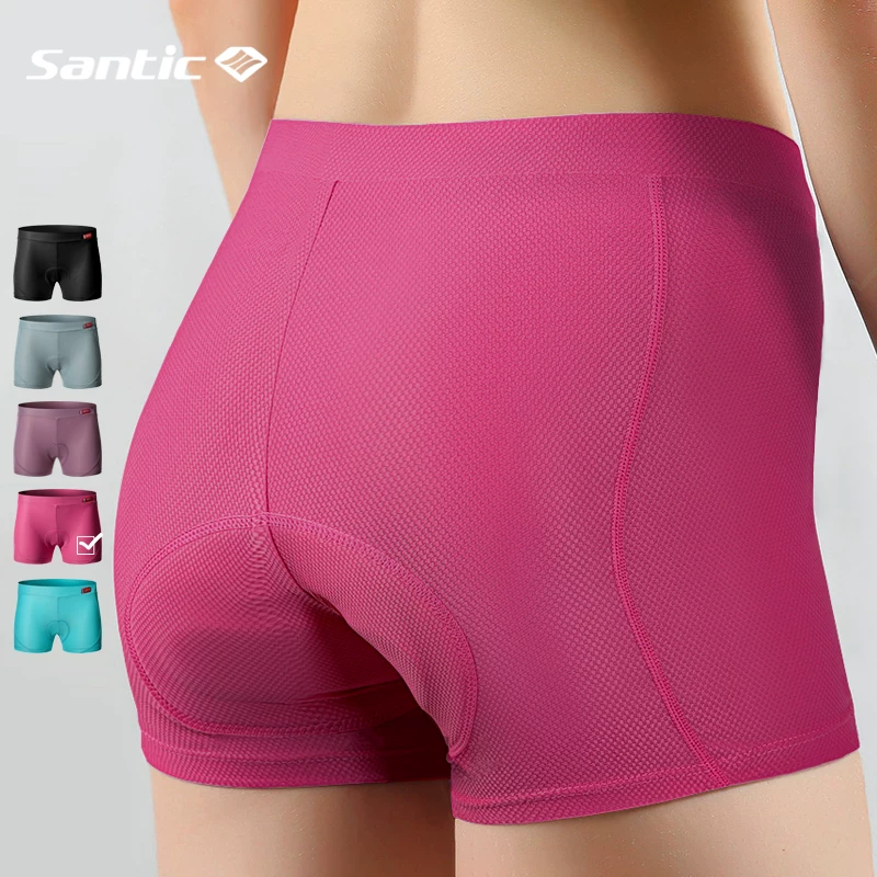 Quần lót đi xe đạp Santic, quần short đạp xe quay, quần short đạp xe có đệm dành cho nữ.