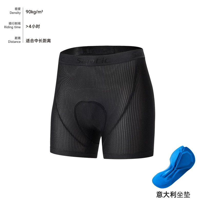 Quần lót đạp xe Santic New có đệm kiểu Ý, dành cho xe đạp đường trường và xe đạp leo núi