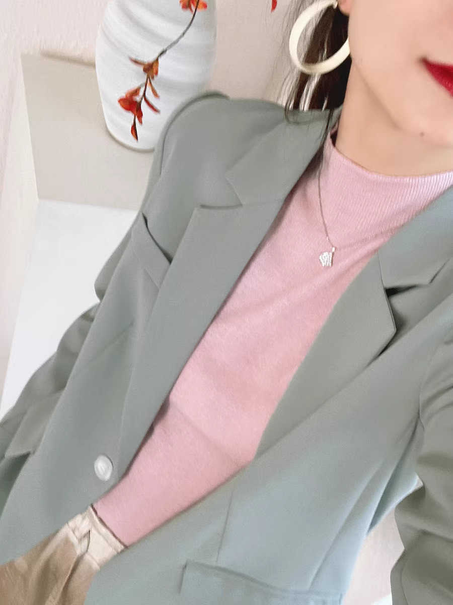 【2 chiếc với giá 139】Màu kem! Áo len dệt kim ngắn tay cổ tròn kiểu Pháp dành cho nữ, kiểu dáng mới cho mùa hè.