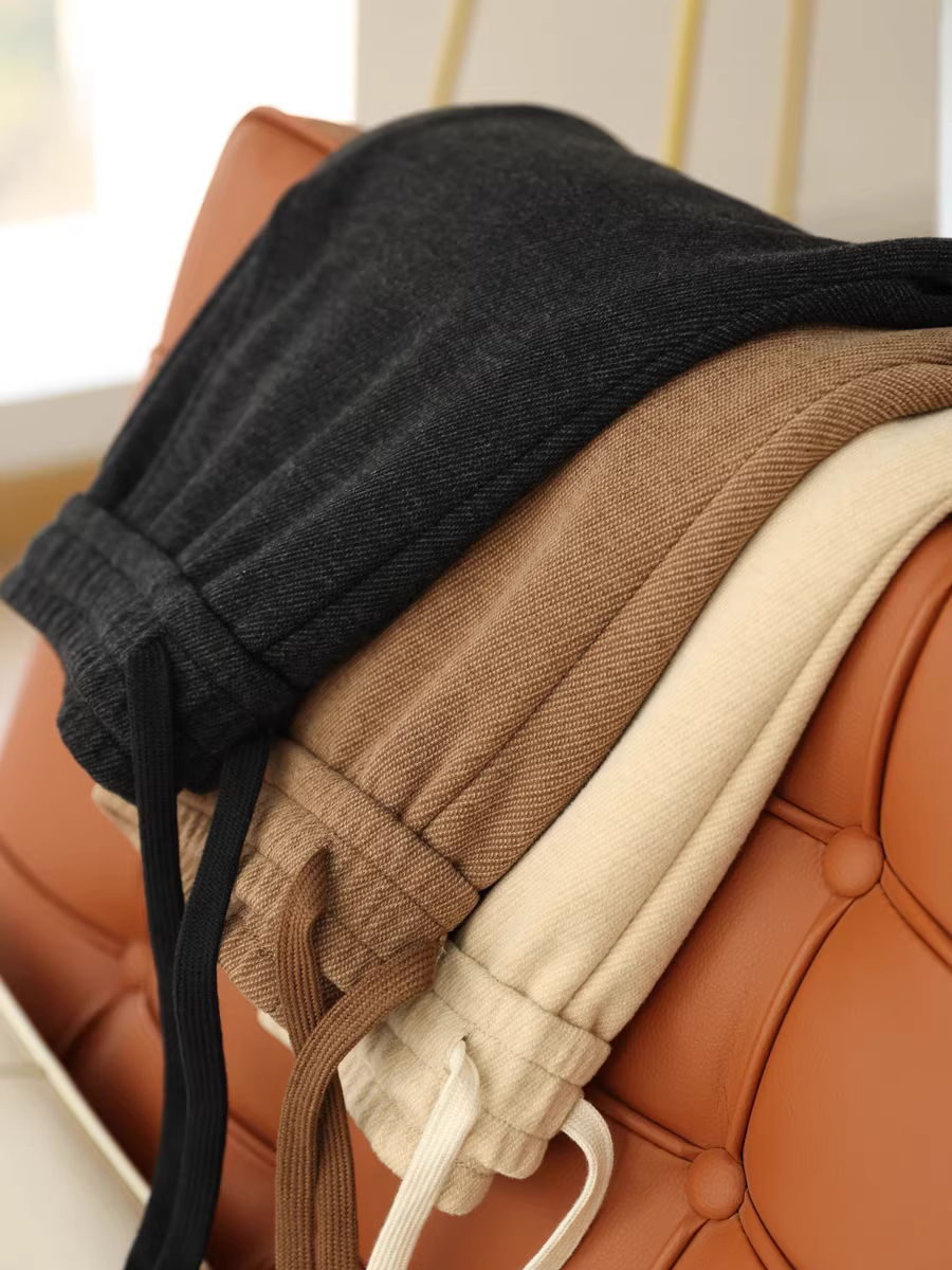 Quần len acetate! 800g dày dặn, mềm mại, drapey, co giãn, cạp cao, dáng thẳng, ống rộng dành cho nữ, mẫu mới thu đông.