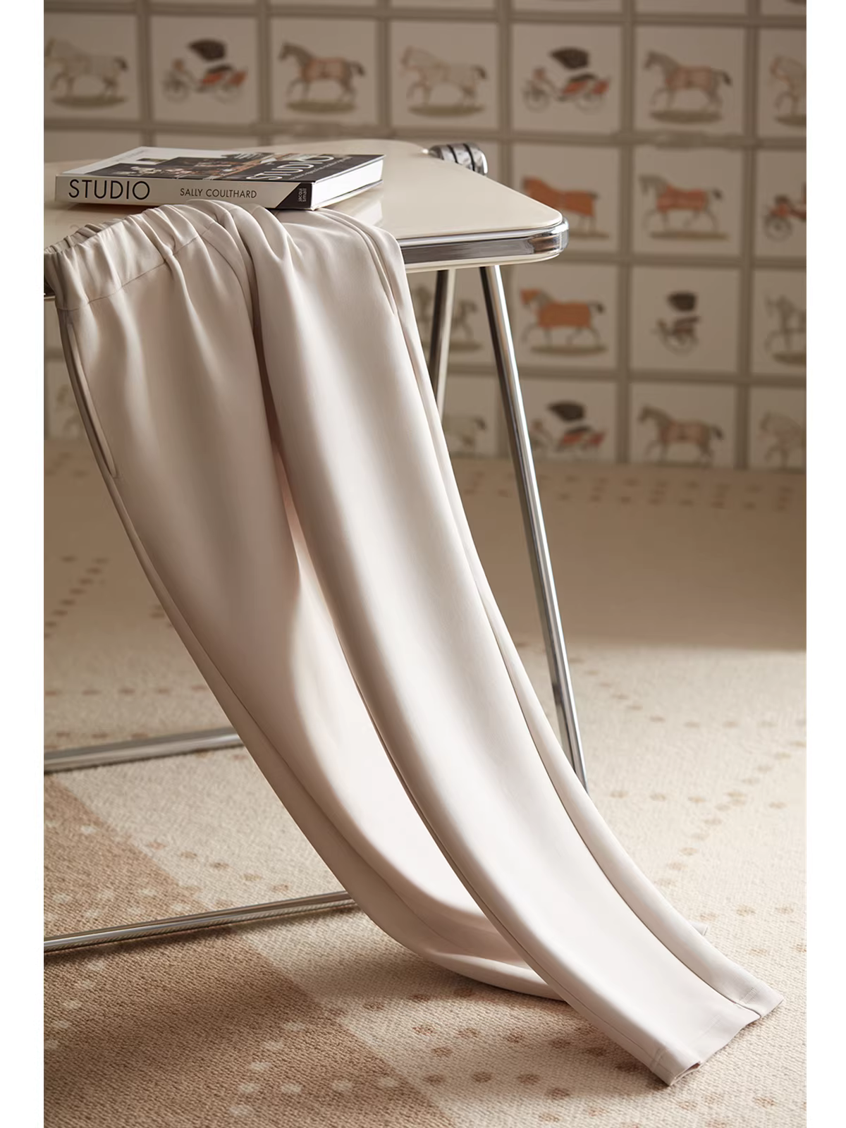 Quần lụa lyocell cotton dài sợi Xinjiang, kiểu dáng rộng/quần ống đứng, chất liệu thoải mái!