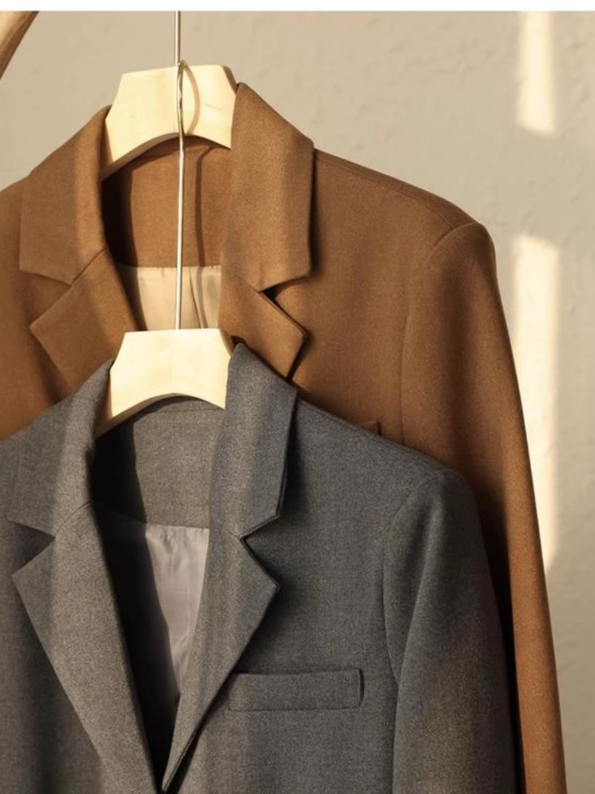 【Meilade Suit】Áo khoác len dày chống nhăn, dáng rộng, dáng rộng, dành cho nữ, phong cách thu đông mới.