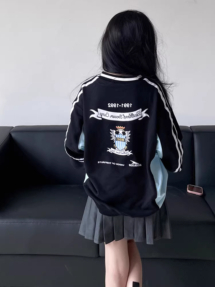 Áo len dài tay dài vừa phải phong cách ngọt ngào và mát mẻ dành cho bé gái Quần áo trẻ em mùa xuân thu 2025 Áo thường ngày dành cho bé gái Hàn Quốc