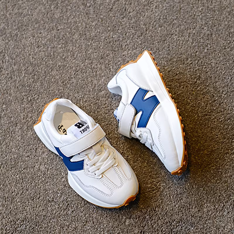 Giày thể thao da thật trẻ em 2025, giày trẻ em thường ngày, giày bố cho bé trai, giày Forrest Gump, giày mùa xuân thu đế mềm