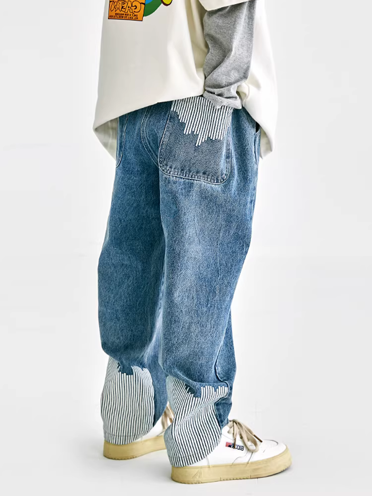 Quần bé trai xuân thu 2025 kiểu dáng mới thời trang và lịch lãm, quần jean thường ngày phong cách Hàn Quốc, quần áo trẻ em, quần áo mùa xuân cho trẻ mới biết đi