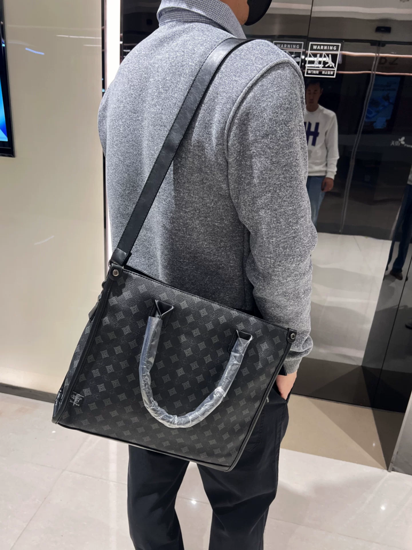 Túi xách nam da cao cấp vintage 2026, túi đeo vai công sở, túi đựng máy tính, cặp tài liệu