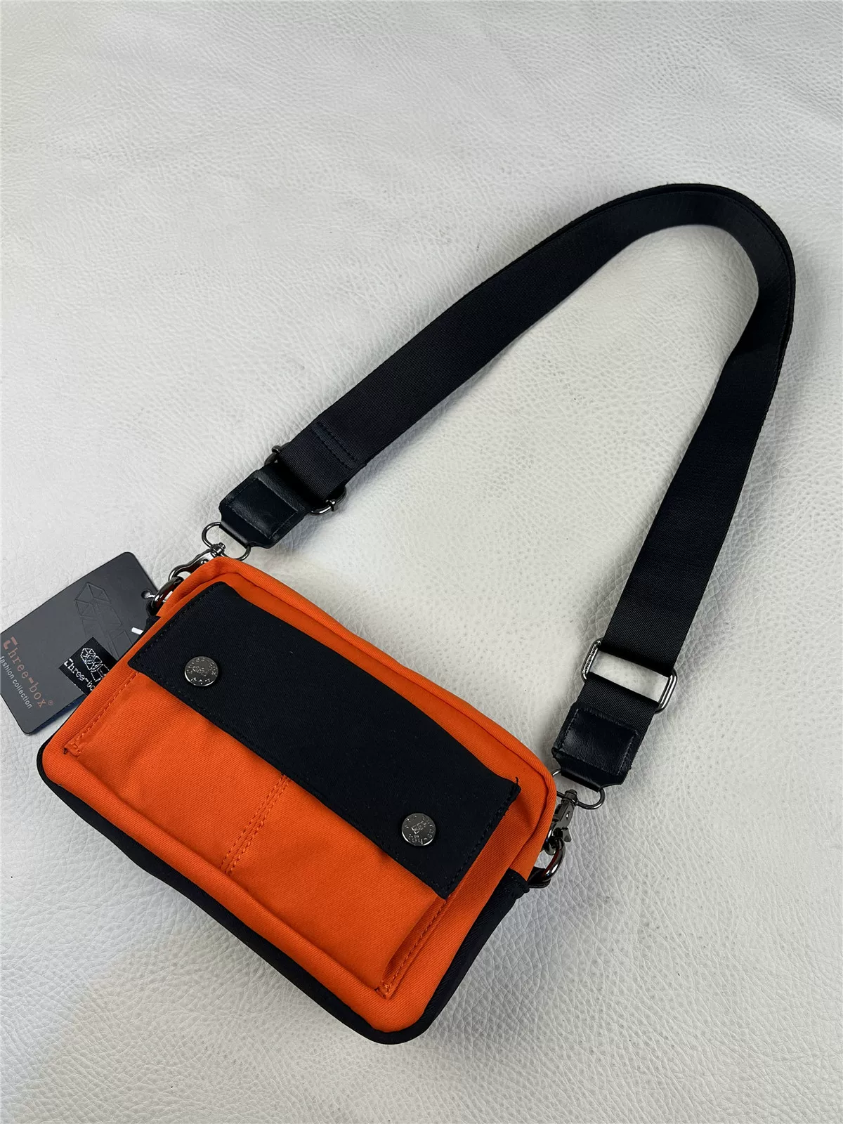 Ba hộp túi đeo vai mini bằng cotton nguyên chất, túi đeo chéo nam thương hiệu thời thượng, ba lô vải canvas, túi đựng điện thoại thể thao nhẹ, túi xách nữ