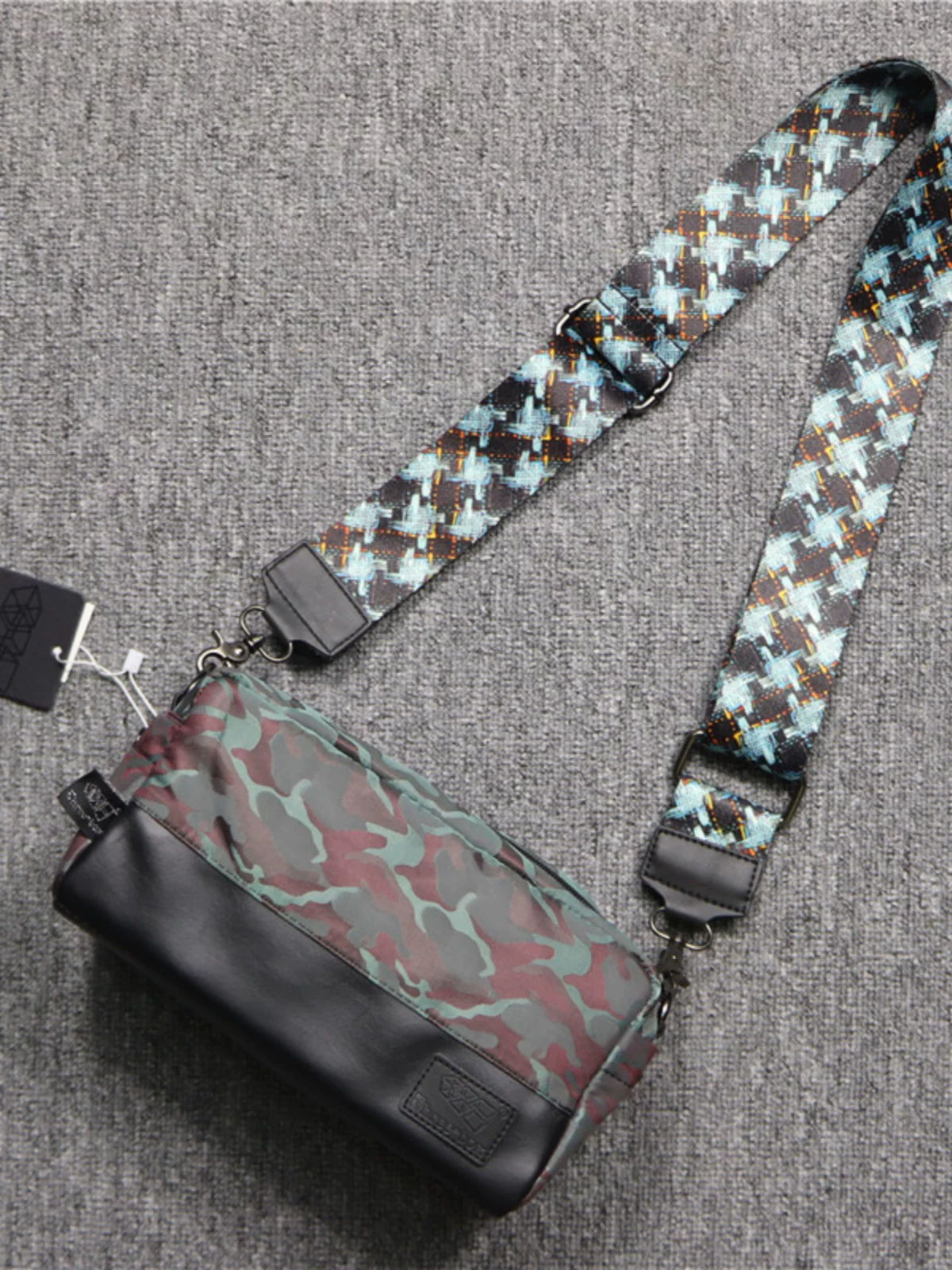 Ba hộp túi đeo vai unisex bằng nylon đổi màu mới, túi đeo chéo kiểu Nhật Bản bằng vải Oxford có thể mở rộng, giản dị và sành điệu.