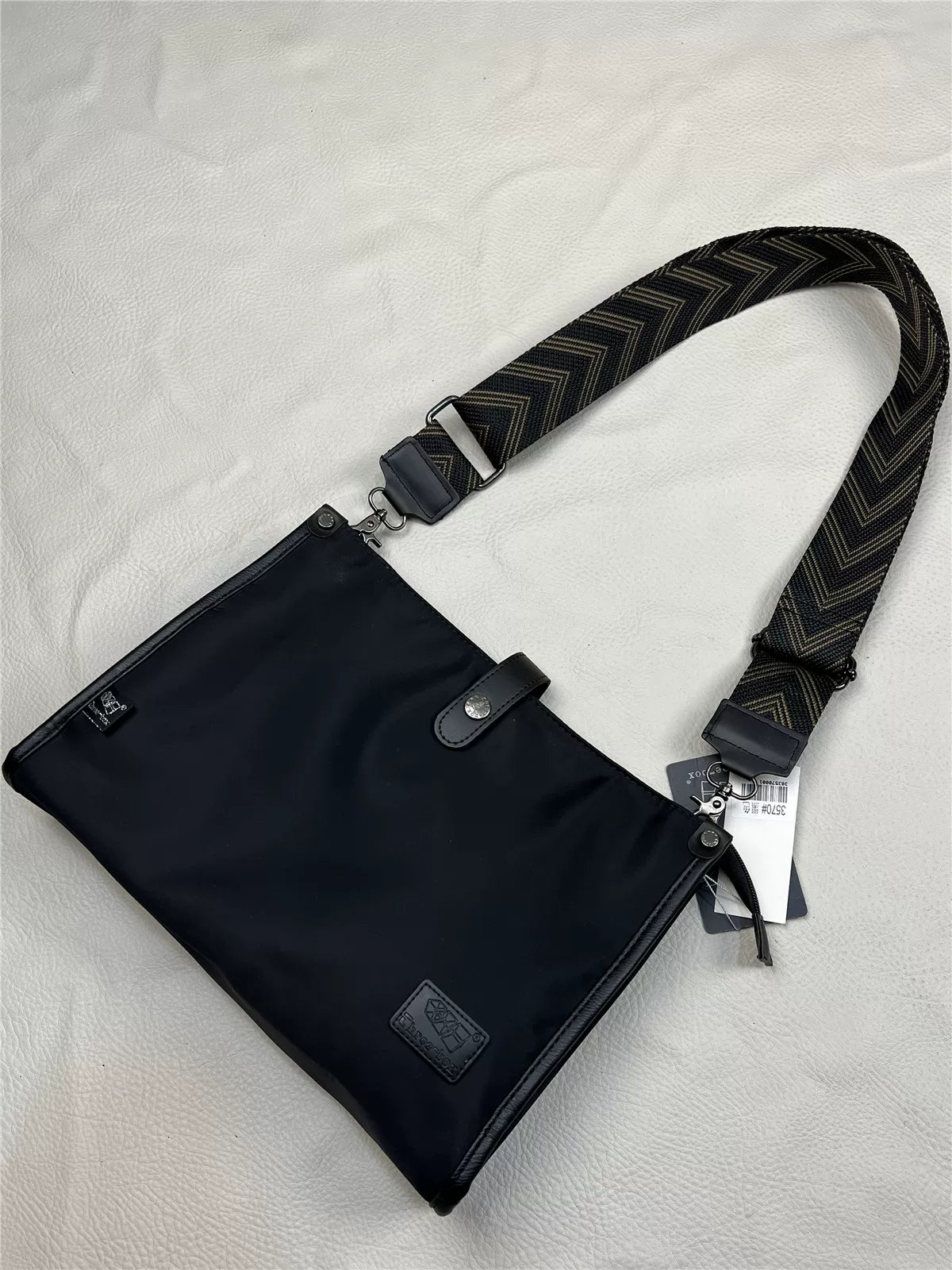 Túi đeo chéo nylon thời trang ba ngăn phong cách Nhật Bản khóa kéo vải Oxford túi đeo vai nam ba lô thể thao đi xe máy