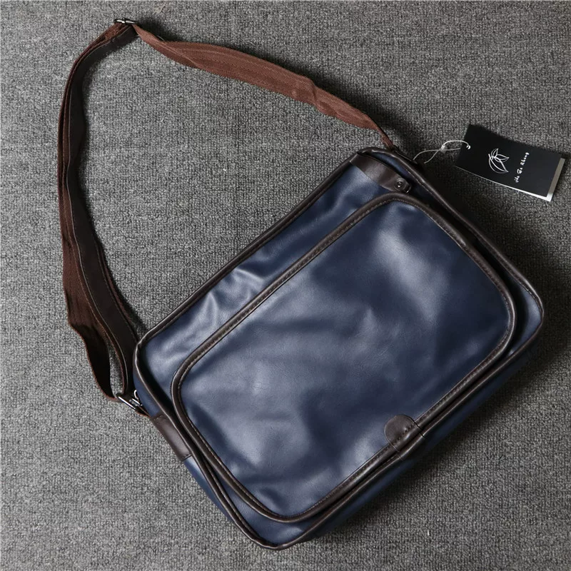 Túi đeo chéo nam phong cách Nhật Bản thời thượng 2024, phong cách Hong Kong, túi học sinh, túi đựng tạp chí A4