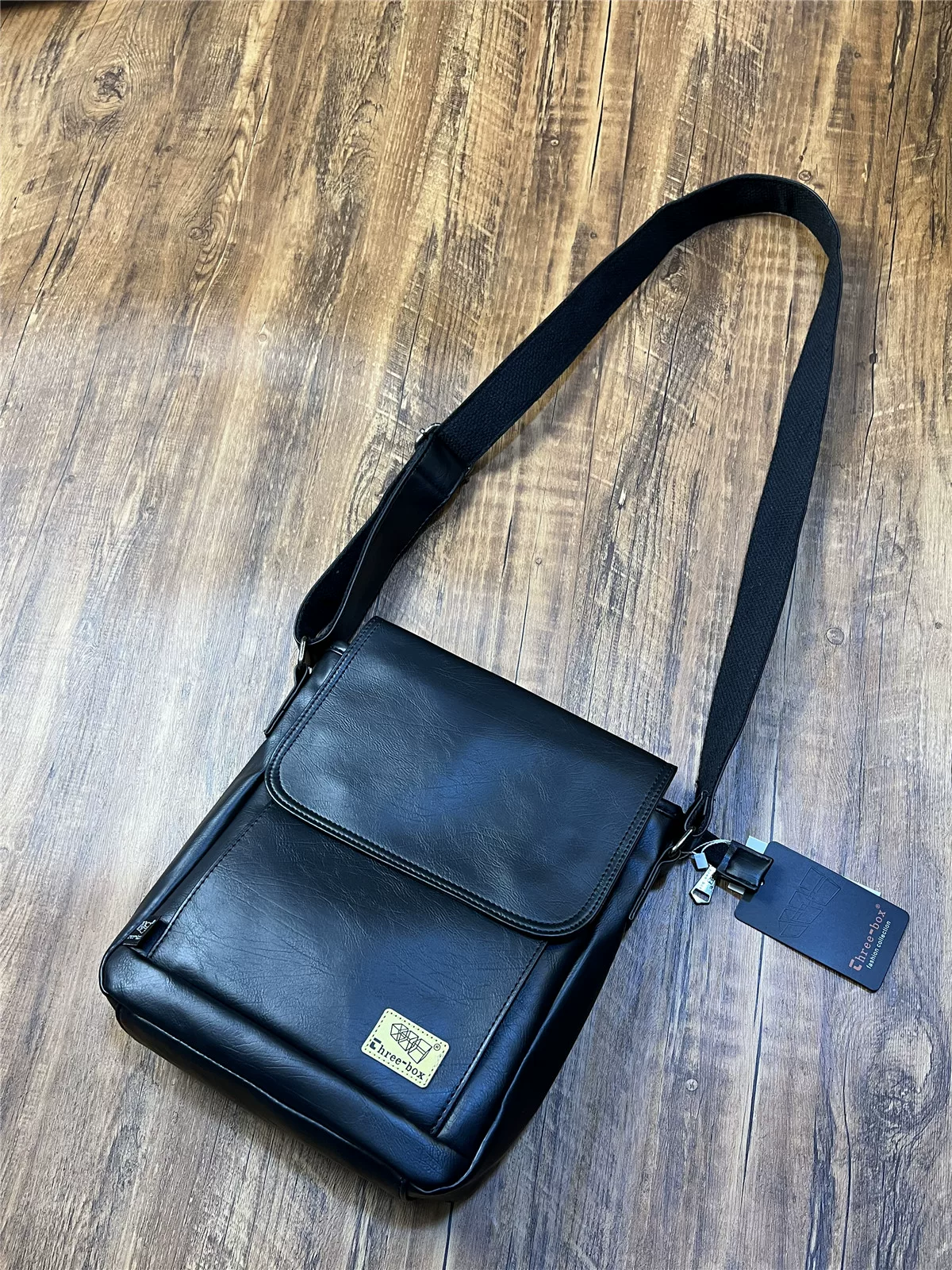 Túi đeo vai nam ba ngăn, balo da mềm đeo chéo kiểu dáng mới thời thượng, túi đeo chéo công sở dành cho nam.