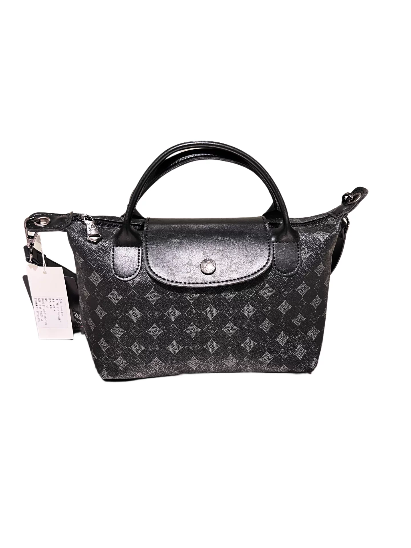 Túi đeo vai đa năng phong cách Nhật Bản và Hàn Quốc ba ngăn, túi đeo chéo có khóa dành cho nam và nữ, túi nhỏ hợp thời trang