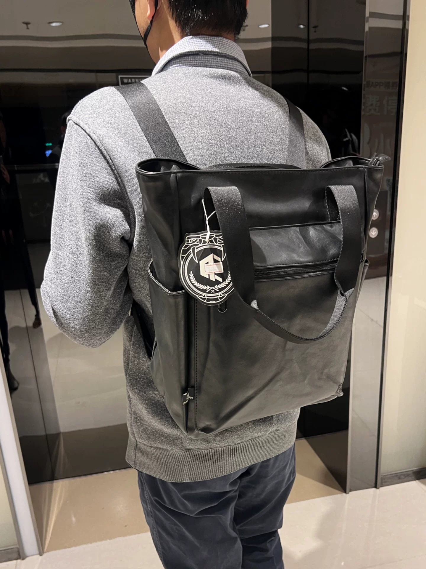 Ba lô ba ngăn phong cách Hàn Quốc cổ điển dành cho nam giới, dung tích lớn, đa chức năng, đựng laptop, balo đi học, chất liệu da mềm