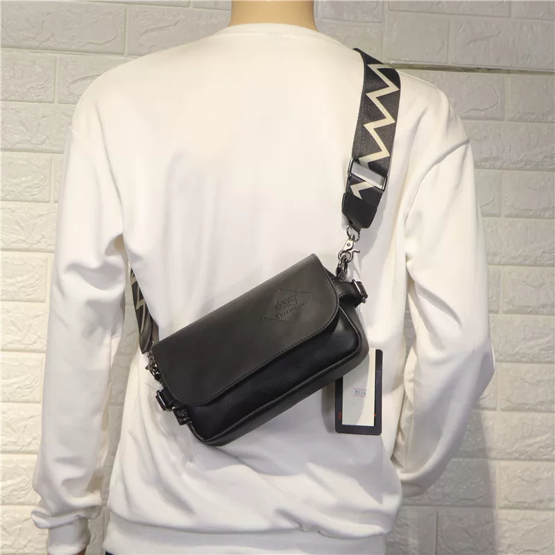 Túi đeo chéo nam mùa hè thời trang ba ngăn, túi đeo vai đựng điện thoại kiểu dáng giản dị, ba lô thời trang nam nữ