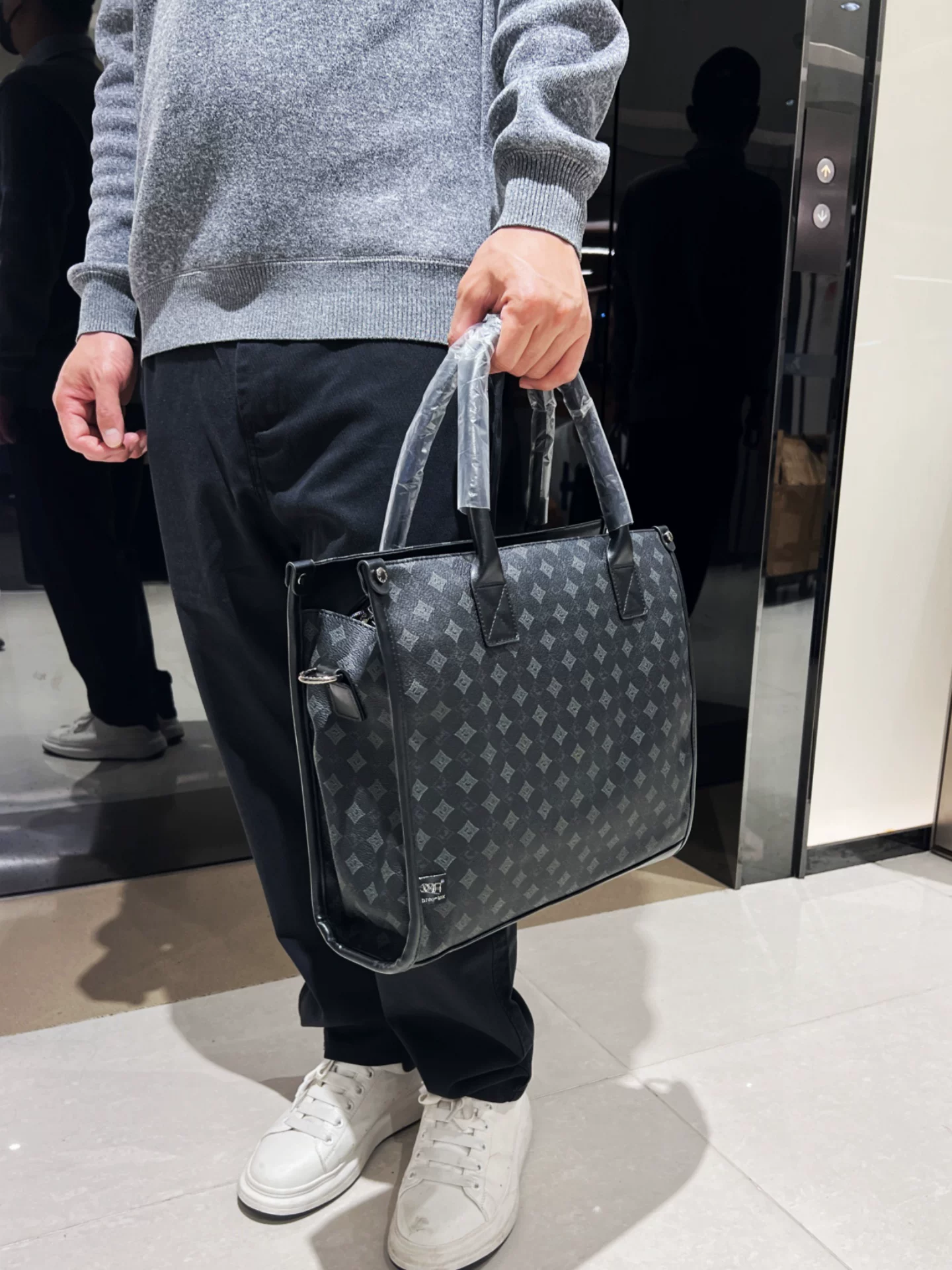 Túi xách nam da cao cấp vintage 2026, túi đeo vai công sở, túi đựng máy tính, cặp tài liệu