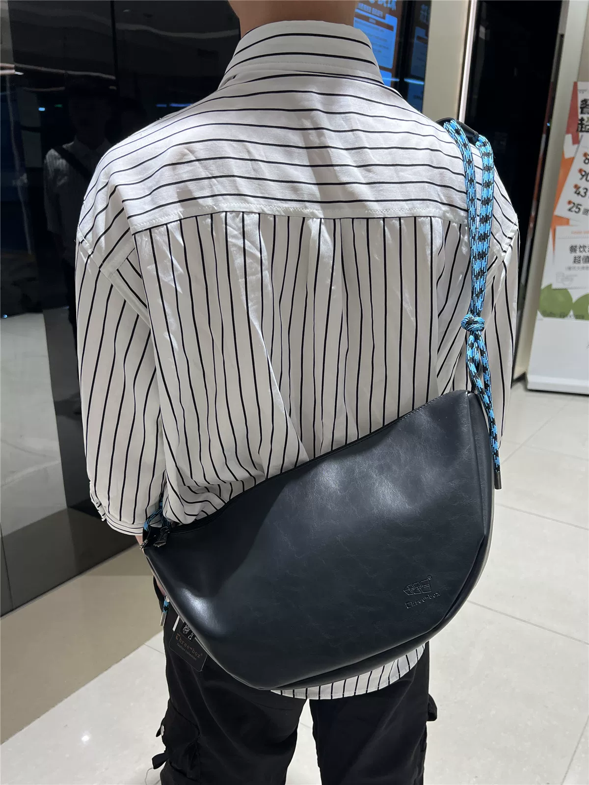 Túi đeo chéo dây thừng thời thượng Nhật Bản và Hàn Quốc 2024, túi đeo vai đơn kiểu mới, túi thể thao hình bánh bao, ba lô đi xe máy