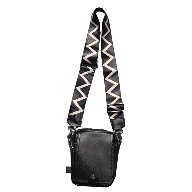 Threebox phiên bản Hàn Quốc phong cách Nhật Bản túi đeo vai nam sọc thời trang đeo chéo dọc túi nhỏ túi đựng điện thoại ví đựng tiền xu