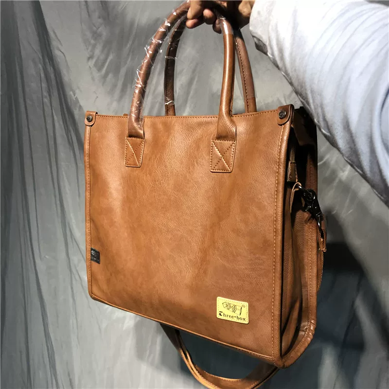 Túi xách nam công sở thời trang ba ngăn phong cách Hàn Quốc, balo đeo chéo đựng laptop unisex hàng hiệu, túi đựng tài liệu