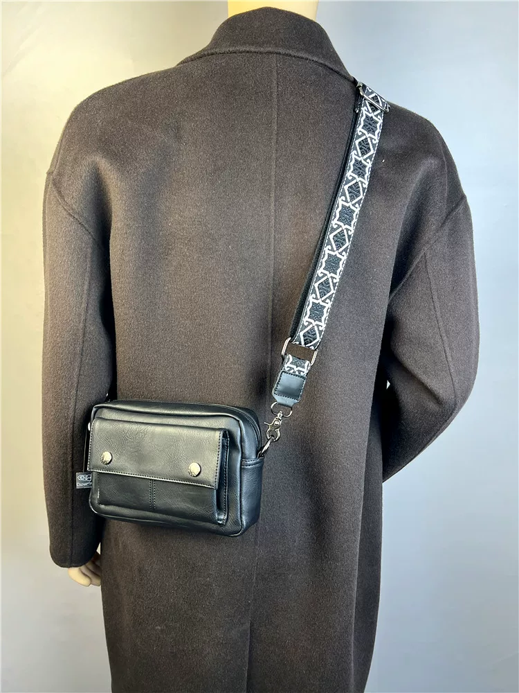 Threebox phong cách Nhật Bản và Hàn Quốc mới dành cho nam giới đầy màu sắc đa năng túi nhỏ đeo vai túi đựng điện thoại unisex ba lô da mềm